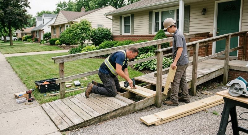 Handicap Ramp Repair in Denver County, CO