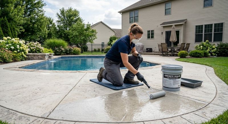 Stamped Concrete Sealing in Kitsap County, WA